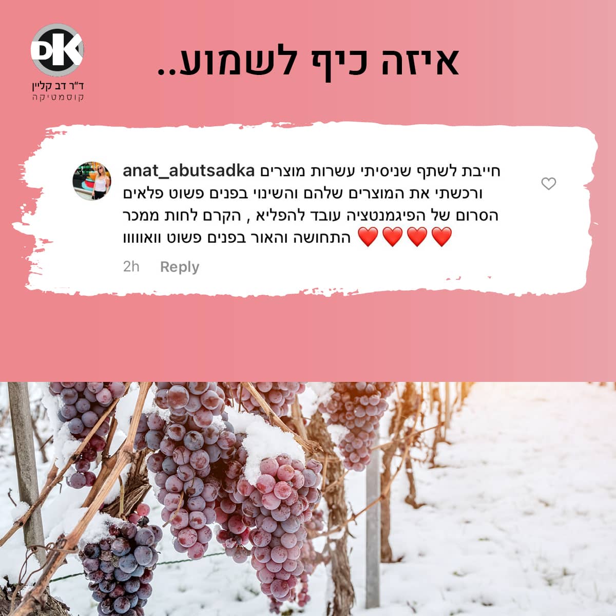 המלצה סדרת תכשירים היאלרוניק ווין